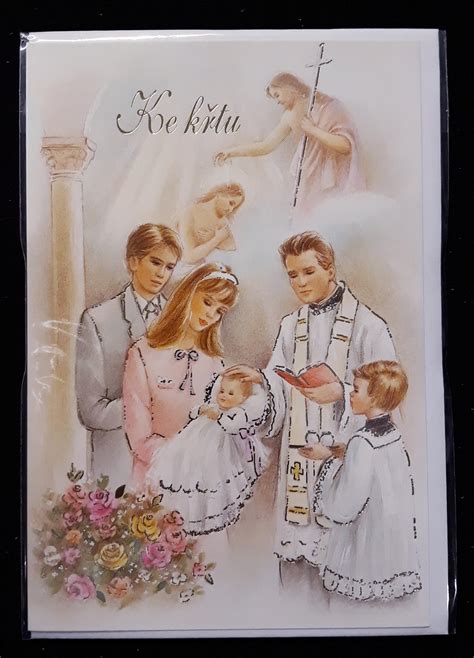 Křest Přání Ke Křtu Tištěné Rodina Pro Ecclesia Catolica