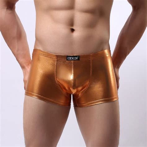 Aliexpress Buy Cockcon Sexy Men Funny Underwear Metallic Sexy