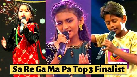List Of Top 3 Winner Contestants Of Sa Re Ga Ma Pa Little Champs Youtube