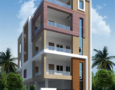 4 Floors Apartment On Behance 3 Storey House Design Single Floor