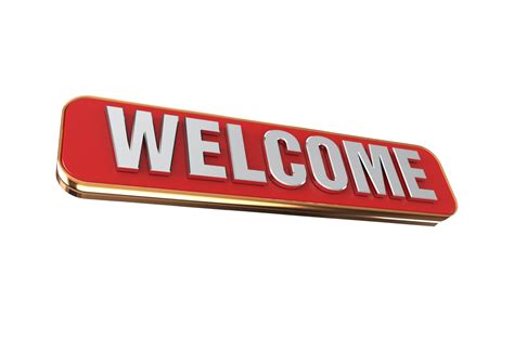 Free 3d Welcome Banner Png 13775666 Png With Transparent Background