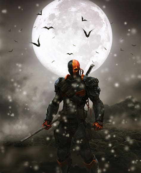 Online Crop Deathstroke Digital Wallpaper Deathstroke Snow Moon