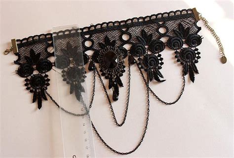 New Collares Sexy Gothic Chokers Crystal Black Lace Necklace Vintage Jewelry Jkp2806 Allkpop Shop