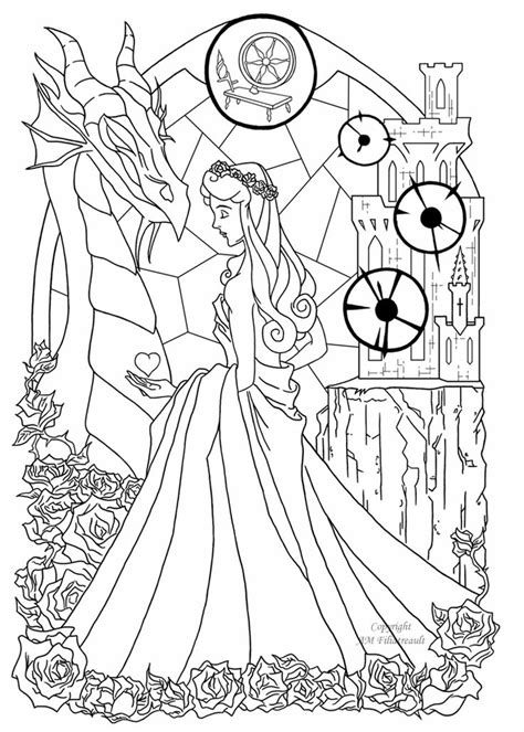 Princess Coloring Pages Adult