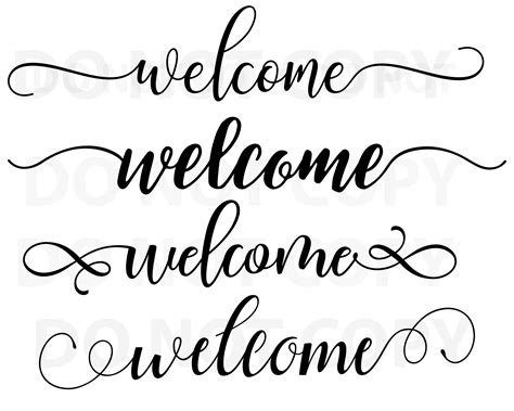 Welcome Sign Svg Bundle Quotes Svg File For Cricut Sayings Etsy