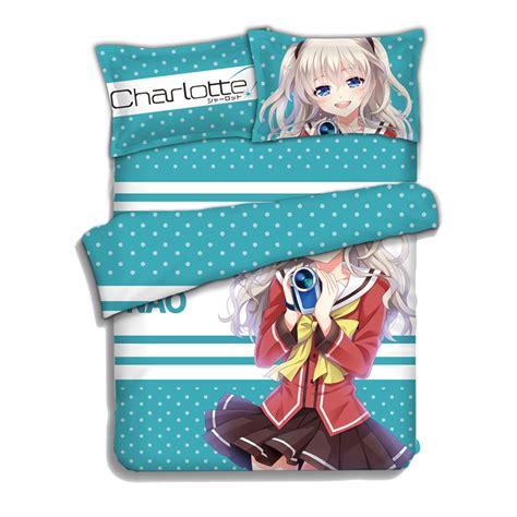 Japanese Anime Charlotte Tomori Nao Bed Sheets Bedding Sheet Bedding Sets Bedcover Quilt Cover