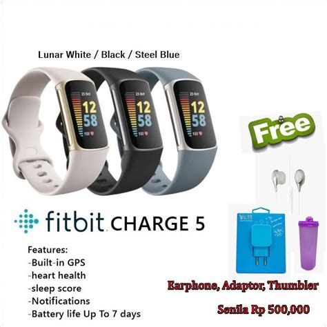 Jual Produk Fitbit Charge 5 Fitness And Health Tracker Smartwatch