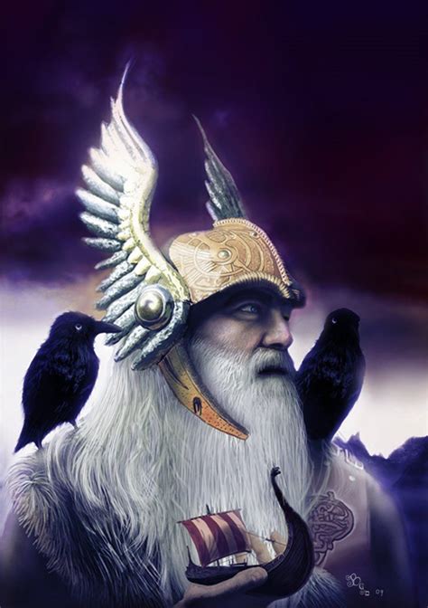 Norsegermanic God Odinwoden Odin Norse Mythology Norse Pagan