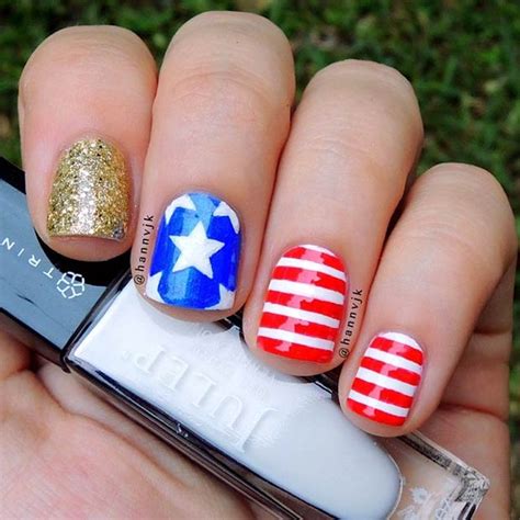 American Fourth Of July Nail Art Design For Spring Fashionre