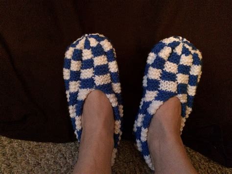 Ravelry Checkerboard Slippers Pattern By Phentex