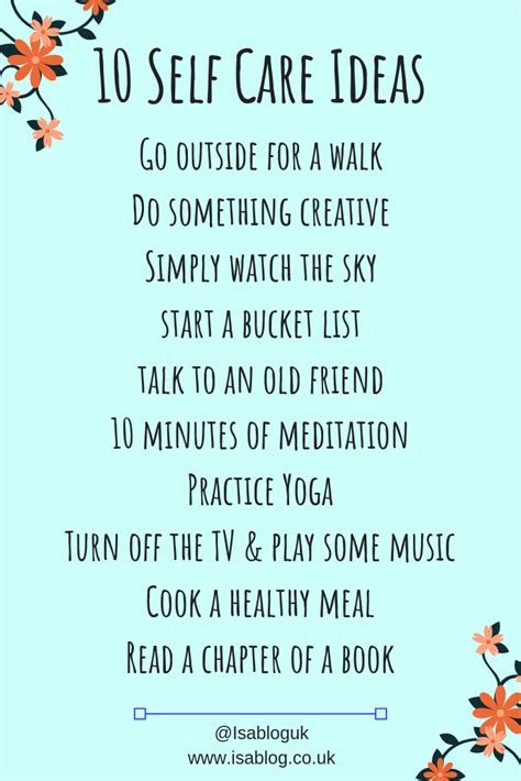 10 Self Care Tips