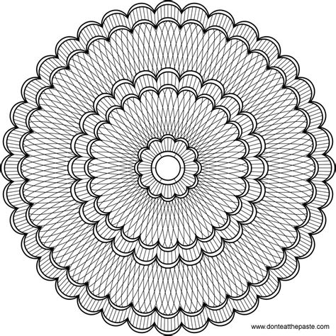 Dont Eat The Paste Intricate Mandala To Color