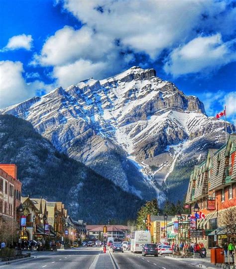 Downtown Banff Alberta Canada With Images Canada Travel National