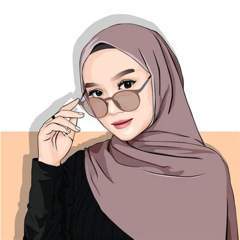 √215 Gambar Kartun Muslimah Cantik Lucu Dan Bercadar Hd Ilustrasi