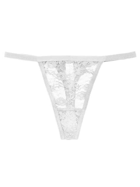 Womens Sexy Floral Lace Cotton Thong Panty Temu