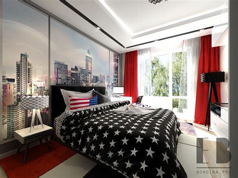New York Themed Bedroom Interior Design Ideas
