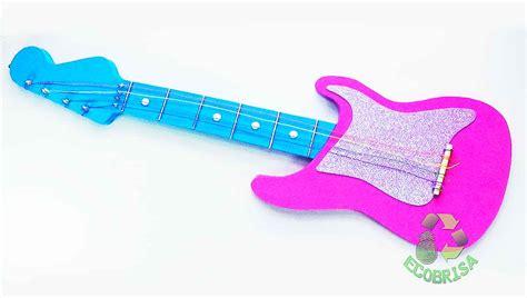 Cómo Hacer Una Guitarra Con Cartón Ecobrisa Manualidades