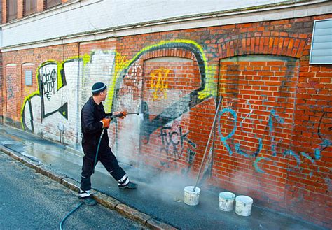 Graffiti Cleaning Stock Photos Pictures And Royalty Free Images Istock