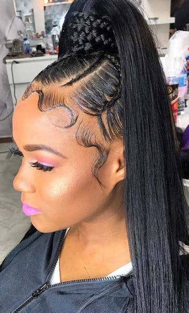39 Trendy Weave Ponytails Hairstyles For Black Women To