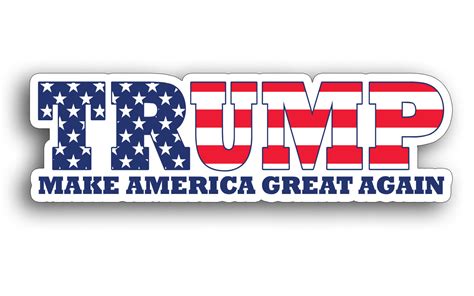 Donald Trump Make America Great Again Bumper Sticker Decal Car Truck