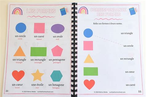 French Worksheets For Kids Busy Little Kiddies Blk Kindergarten