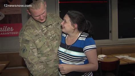 Soldier Comes Home Early And Surprises Wife At Ihop Youtube