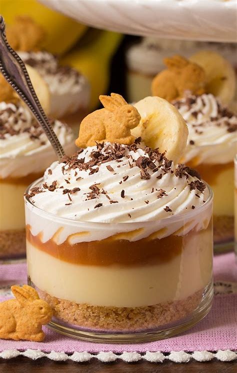 Banana Cream Pie Cups With Salted Caramel Sauce Cooking Classy