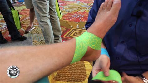 How To Apply Kinesiology Tape To A Sprained Ankle Youtube