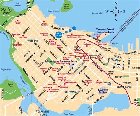 Vancouver Carte Et Image Satellite