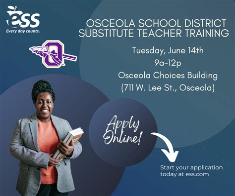 Osceola School District Substitute Teacher Training Osceola School