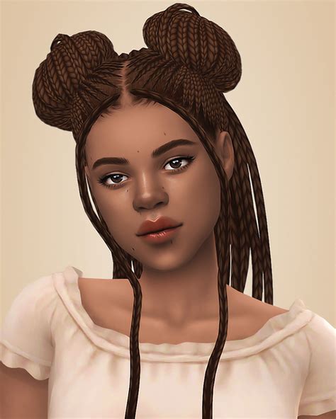 Pin By Cam On Sims 4 Sims Hair Space Buns Hair Sims 4 Toddler
