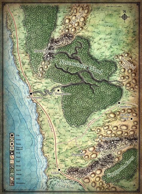 Neverwinter Map Fantasy World Map Dnd World Map Fantasy Map