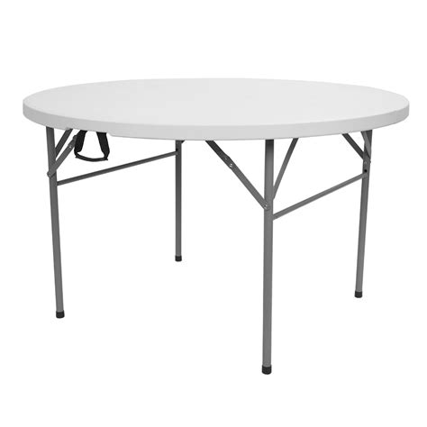 48 Round Fold In Half Table Portable Folding Table With Carrying