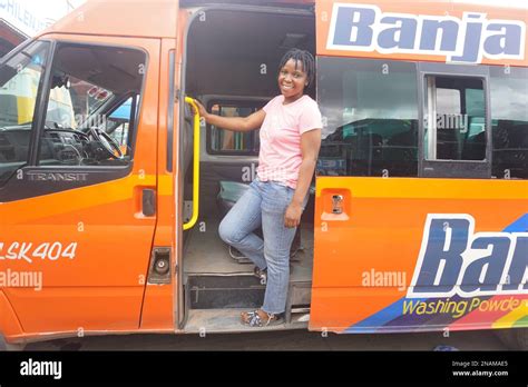 230213 Lusaka Feb 13 2023 Xinhua Martha Mwanza A Female Bus Conductor Poses For A