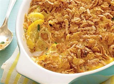 Squash Casserole With French Onion Topping Recipe Just A Pinch Recipes