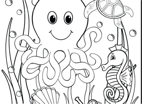 Rainbow Fish Colouring Page Free ~ Coloring Underwater Animals Zoom