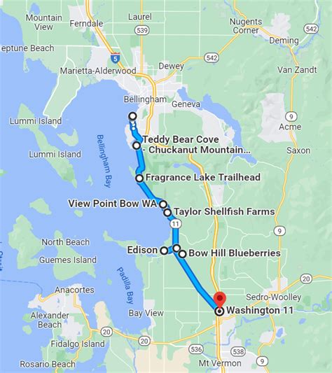 Chuckanut Drive Scenic Byway Evergreen Forests Emerald Bays America From The Road