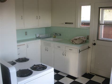 mint green tile counter top | 1930's to 1950's Kitchen ...