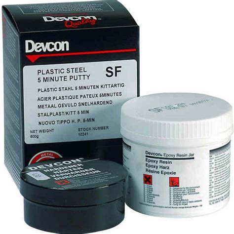 Devcon 10241 Plastic Steel 5 Minute Putty Sf 500g 1x500g From
