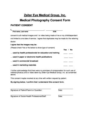 Medical Photography Consent Form Fill Online Printable Fillable Blank PdfFiller