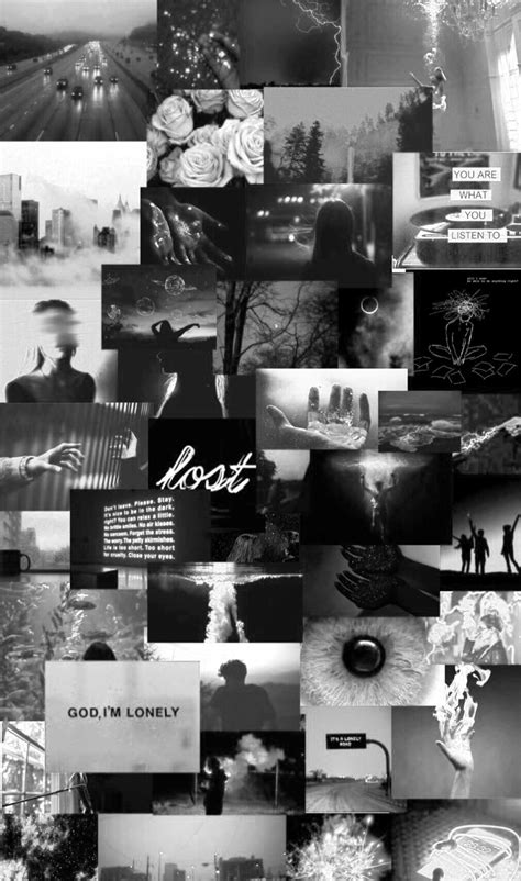 These black aesthetic wallpaper downloads can be used for your iphone or computer, but they're all this is another cool collage that's super urban and edgy. White Aesthetic Collage Wallpapers - Wallpaper Cave