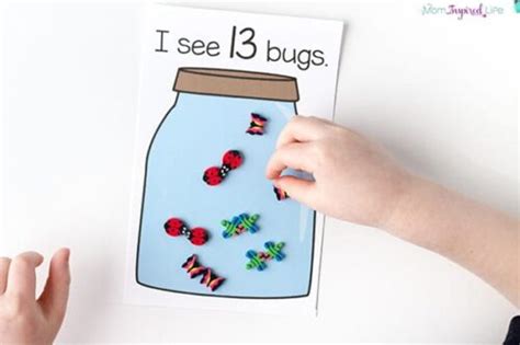 Bug Jar Counting Game For Kids