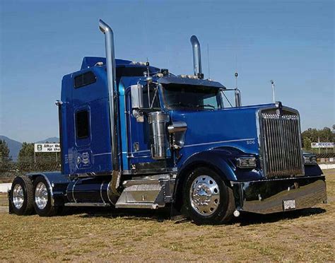Beautiful Blue Kw Big Trucks Big Rig Trucks Kenworth Trucks