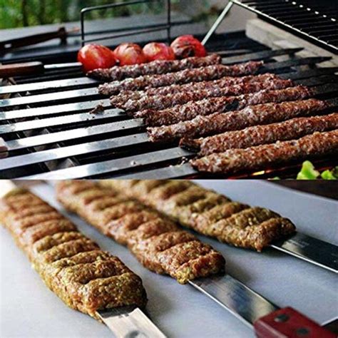 Adana Seekh Kebab Skewers Kabab Koobideh Wide Bbq Persian Turkish