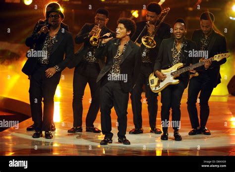 Singer Bruno Mars Performs On The Stage During The Show Germanys Next