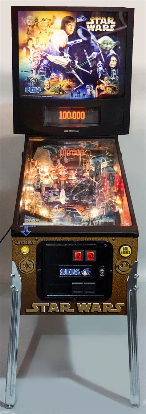 Lot Sega Star Wars Trilogy Pinball Machine 10th Anniversary Edition