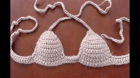 Diy Crochet Nude Bralette Youtube