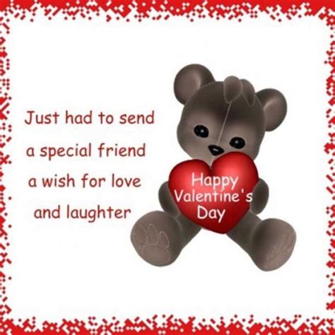 Here's to valentine's day filled with good wine, good food and especially good friends like you. We have 10 valentines day quotes for friends. Share these ...