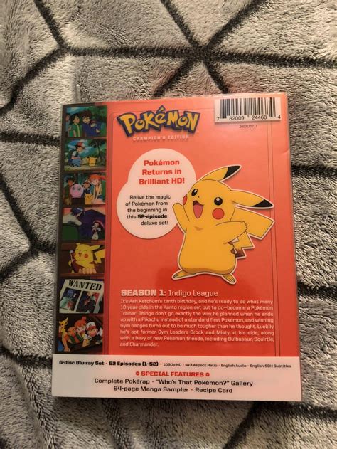 Pokémon Season 1 Indigo League 1998 1999 Champions Edition
