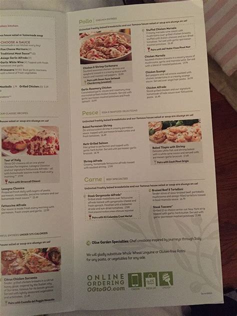 Olive garden menu prices are reasonable and affordable. Olive Garden Menu | Menu | Pinterest | Olive gardens, Menu ...